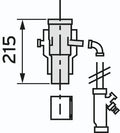 Vaillant Acces adaptateur 80 x 125 aluminium avec évacuation condensation