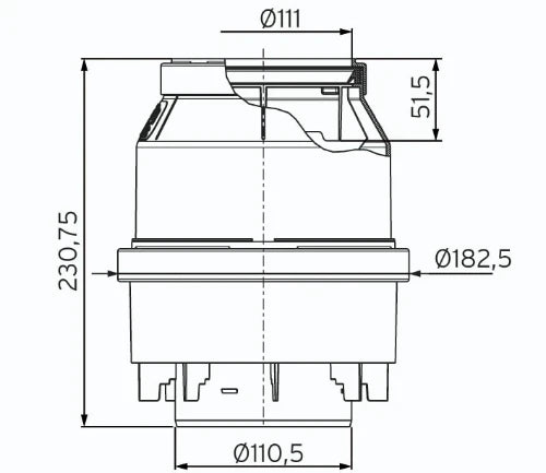 VAILLANT Cascade terugslagklep 110mm 80-120kW