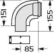 Vaillant RGA concentrique Alu/acier coude 90° 60/100 mm - prix par pièces