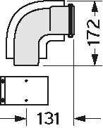 Vaillant RGA concentrique PP/acier coude 90° 60/100 mm - prix par pièce