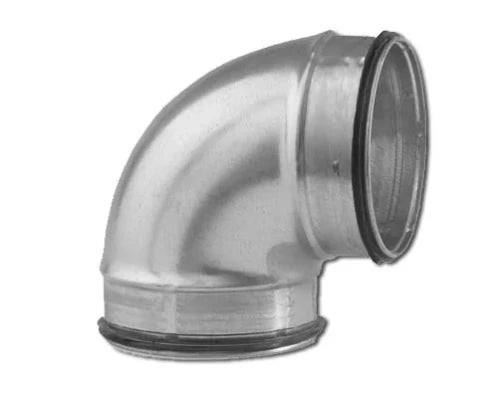 Sanutal Spiralit coude court 90° MM 100 x 100 mm - avec joint