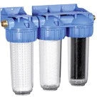 Braukmann FF60 filtre à eau de pluie FF 3/4 x 3/4 - avec préfiltre - filtre à tamis et filtre à charbon actif