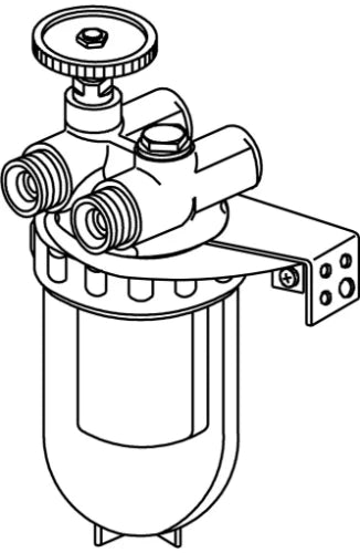 Oventrop Filtre mazout 3/8 MF élément nickelé 100-150my