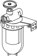 Oventrop Filtre mazout 3/8 FF monotube élément nickelé 100-150my