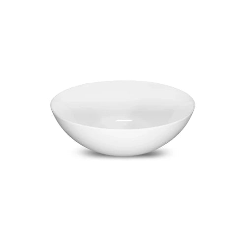 Looox Sink Collection lavabo à poser rond 400 mm - blanc - céramique - sans trou de robinet - sans trop-plein