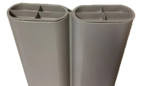 Zehnder ComfoFlat CK 300 conduit double (longueur 1500mm) 70 x 326 mm