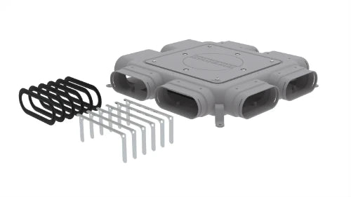 Zehnder ComfoFlat CK 300 plénum de distribution avec 6 raccordements - max 300 m³/h