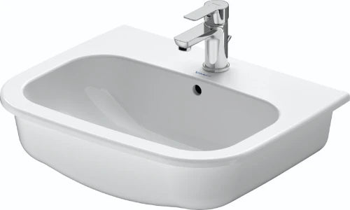 Duravit D-code lavabo encastré 545 x 435 mm - blanc - avec trou de robinet - avec trop-plein