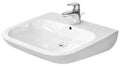 Duravit D-Code Vital lavabo 600 x 555 mm - blanc - avec trou de robinet - avec trop-plein