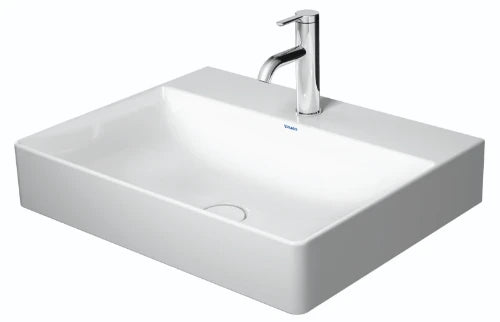 Duravit DuraSquare lavabo 600 x 470 mm - blanc - avec trou de robinet - sans trop-plein