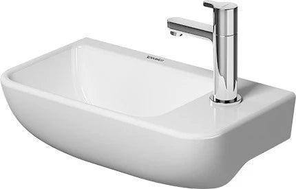 Duravit ME by Starck lave-mains 400 x 220 mm - blanc - avec trou de robinet droite - sans trop-plein