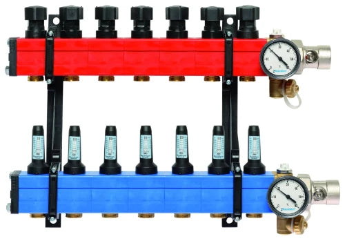 SBK Komfort 4010 collecteur chauffage sol avec débitmètres 10-145 l/h 4/4 x 7 EK3/4