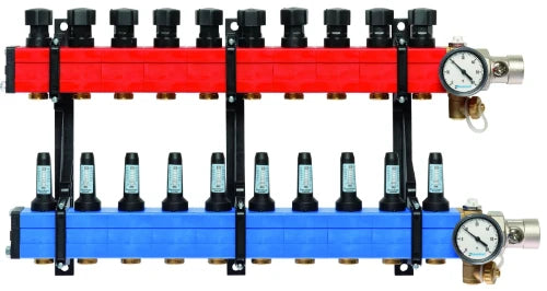 SBK Komfort 4010 collecteur chauffage sol avec débitmètres 10-145 l/h 4/4 x 10 EK3/4