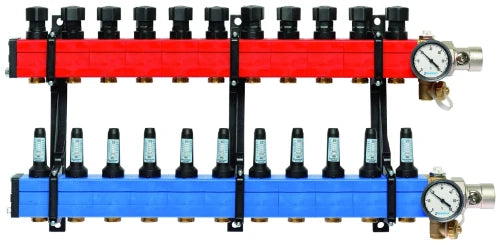 SBK Komfort 4010 collecteur chauffage sol avec débitmètres 10-145 l/h 4/4 x 11 EK3/4