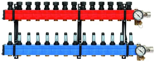 SBK Komfort 4010 collecteur chauffage sol avec débitmètres 10-145 l/h 4/4 x 14 EK3/4