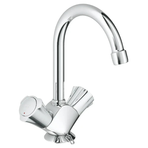 Grohe Costa L mélangeur lavabo - chromé - avec bec orientable - avec porte-chainette