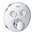 Grohe Grohtherm SmartControl Smartcontrol Set de finition rond chromé 2 sorties