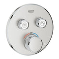 Grohe Grohtherm SmartControl Rainshower Set de finition supersteel à combiner avec Rapido SmartBox 35 600 000