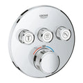 Grohe Grohtherm SmartControl Rainshower Set de finition brushed hard graphite à combiner avec Rapido SmartBox 35 600 000
