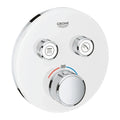 SET DE FINITION GROHE SMARTCONTROL moon white rond 2 sorties