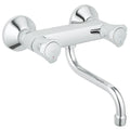 Grohe Costa L mélangeur cuisine modèle mural - chromé - avec bec orientable 200 mm