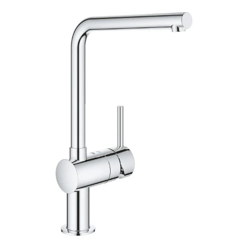 Grohe Minta mitigeur cuisine - chromé - L-bec d'écoulement - débit réglable