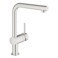 Grohe Minta mitigeur cuisine - super steel - mousseur extracible
