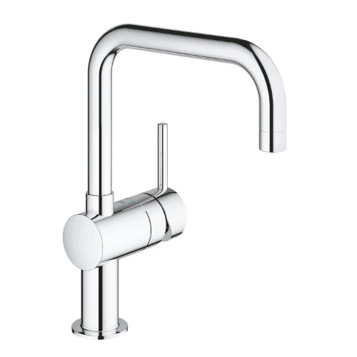 Grohe Minta mitigeur cuisine - chromé - bec anguleux d'écoulement
