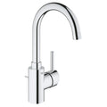 Grohe Concetto new mitigeur lavabo - chromé - avec col de cygne L-size - avec vidage automatique