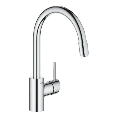 Grohe Concetto new mitigeur cuisine - chromé - avec bec d'écoulement haut- mousseur extractible