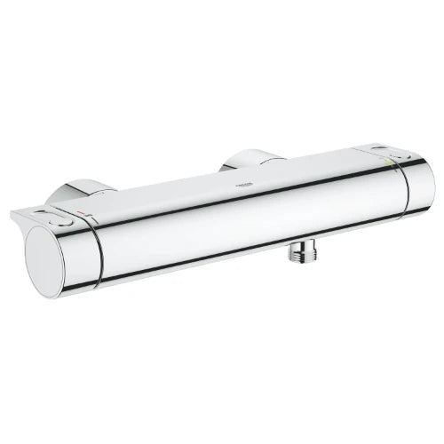 Grohe Grohtherm 2000 New rob. thermostat. douche 1/2 sans tablette chromé montage mural, avec anti-retour Belgaqua