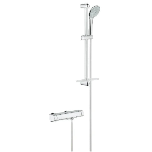Grohe Grohtherm 2000 New robinet thermostatique douche - chromé - avec Eset de douche uphoria Massage - prix par set
