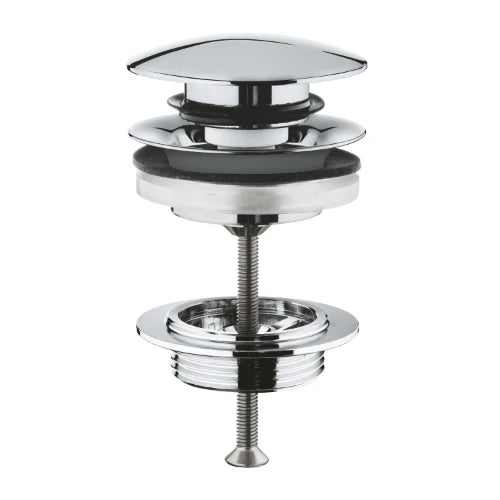 Grohe vidage avec push-open couvercle chromé