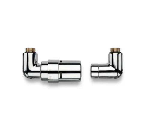 SET DE BONDE VASCO 1/2 chromé equerre gauche-avec tete thermostat