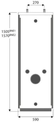 ACV BNE corps de chauffe avec capot pour remplacement de BNE1