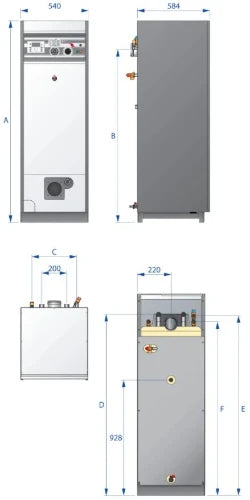 ACV Delta Pro S25 chaudière à mazout avec boiler intégré 25 kW