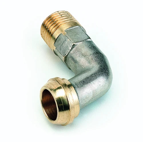 COURBE COMAP 597G 1/2 laiton nickele pour raccordement de radiateur