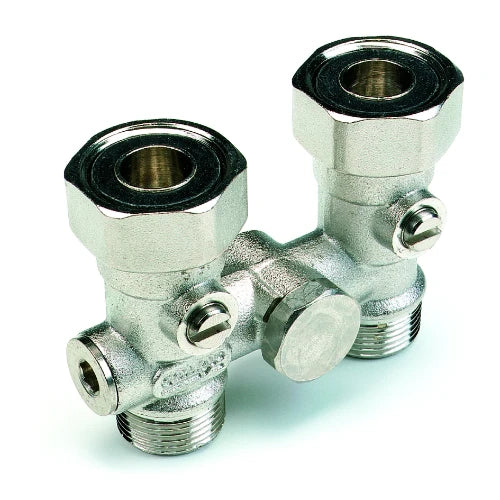 BLOC H COMAP 9701 3/4 X M22 monotube droit - male - raccord au sol - entr'axe 50mm