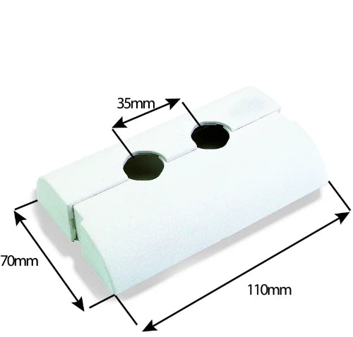 Comap 9855 rosace doucble pour finition de 2 boîtes encastrables 9841 et 9847