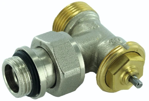 Comap 808E robinet radiateur 1/2 X M22 équerre thermostat-racc.conique nickelée-auto-étanche