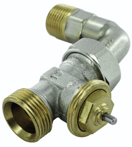 Comap 809ECB vanne radiateur 1/2 X M22 droit +coude p/robinet thermost-raccord conique nickelée