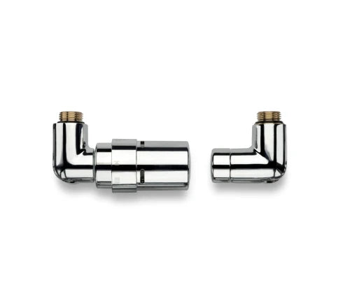 SET DE BONDE VASCO 1/2 chromé equerre gauche-avec tete thermostat
