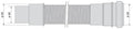 Airfit HT flexible de raccordement MF (longueur 250 mm) 50 x 50/40 mm - gris PP non collable