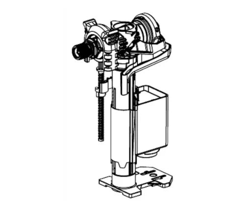 SCHELL Robinet flotteur p; réservoir de chasse MONTUS 80/90/120