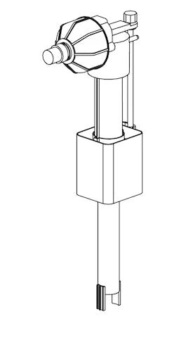 SCHELL Robinet flotteur pour réservoir de chasse encastr. SCHELL