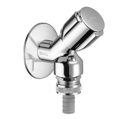 ROBINET SCHELL COMFORT 1/2 chromé a/clapet anti-retour - avec raccord pour flexible