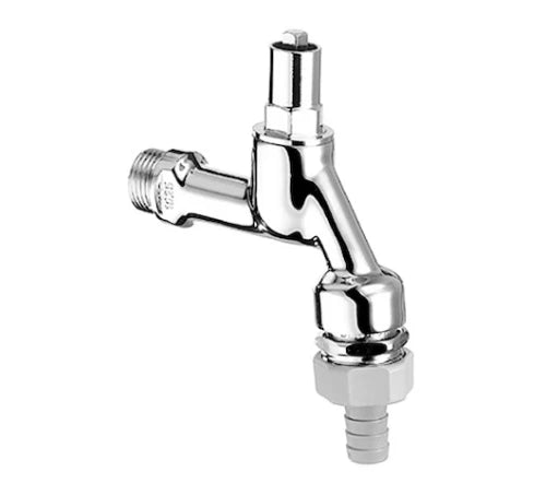 Schell robinet double service pour clé à molette, RV et RB, 1/2", chromé
