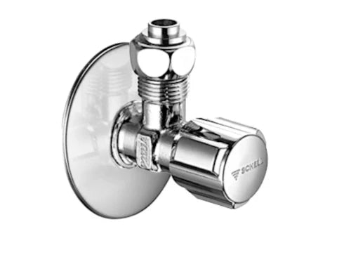 ROBINET D'ARRET EQUERRE SCHELL COMFORT 3/8 M chromé avec raccord reglable pour reservoir releve