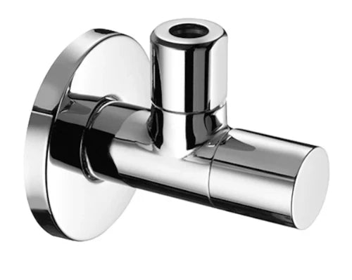 Schell Stile robinet d'arrêt équerre 1/2 x 10 mm - chromé - avec rosace