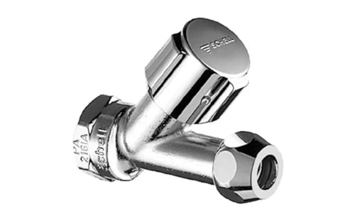 Schell Comfort robinet d'arrêt droite 1/2 x 10 mm - chromé - sans rosace